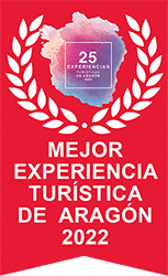 Logotipo del Premio a la Mejor Experiencia Turística, enlaza a la página de turismo de Aragón